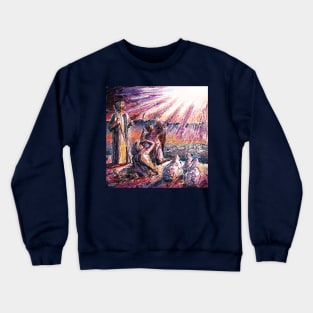 While Shepherds Watch Their Flocks By Night Crewneck Sweatshirt